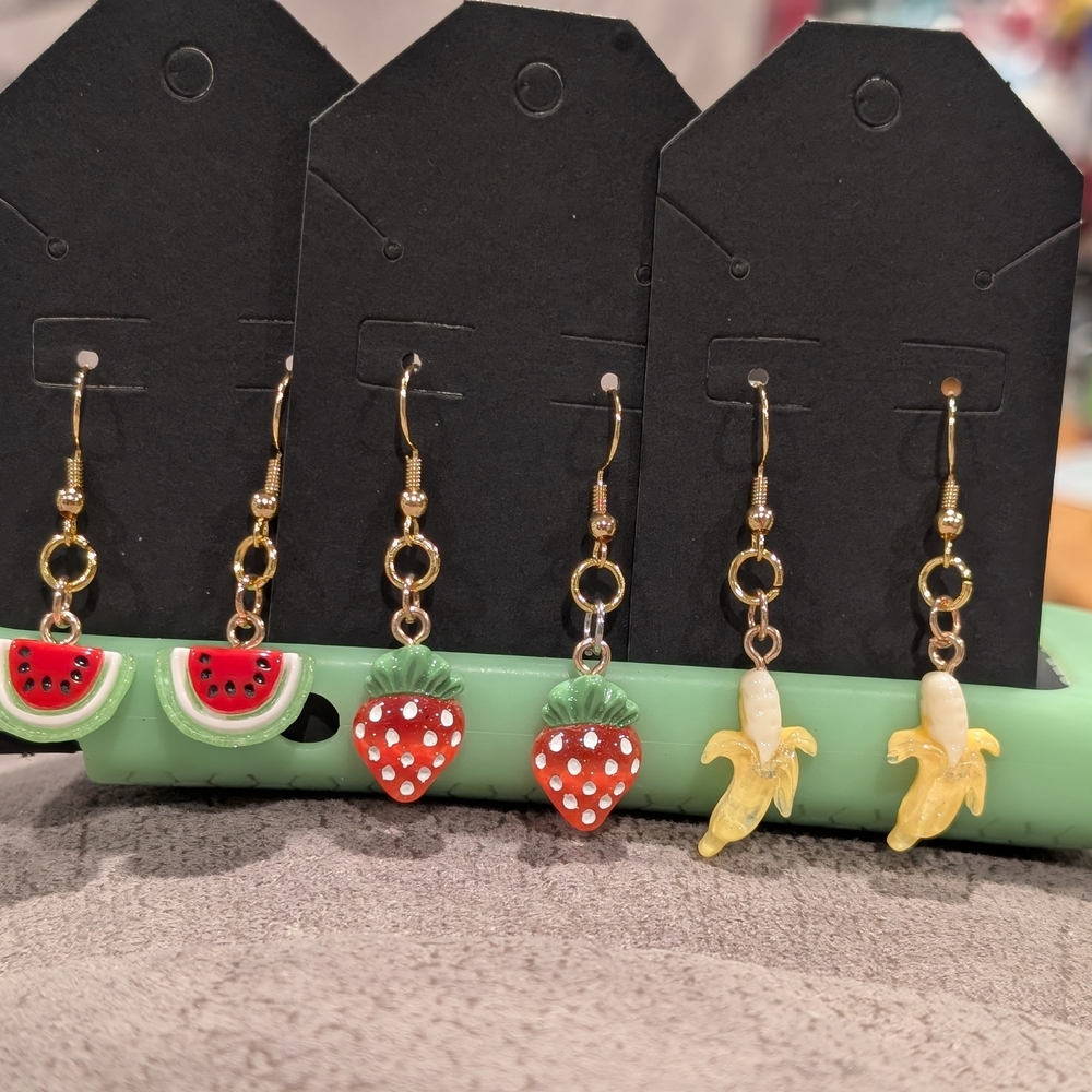 Fruit-Themed Earrings